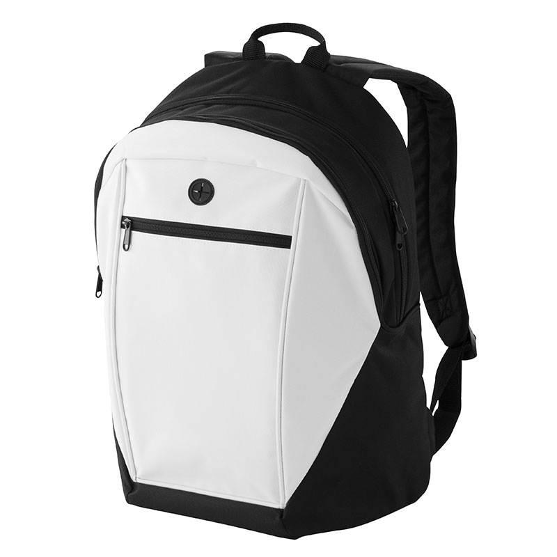 Zaino Nero Personalizzabile 600D Con 2 Tasche E Cerniere Colorate